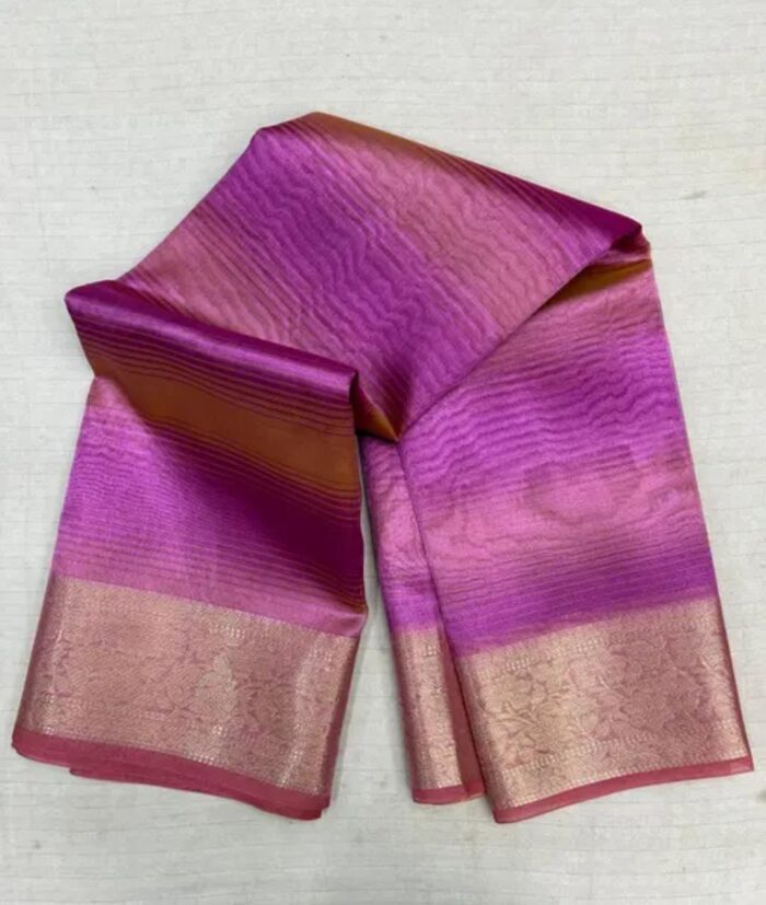 Banarasi Tissue Rainbow Saree